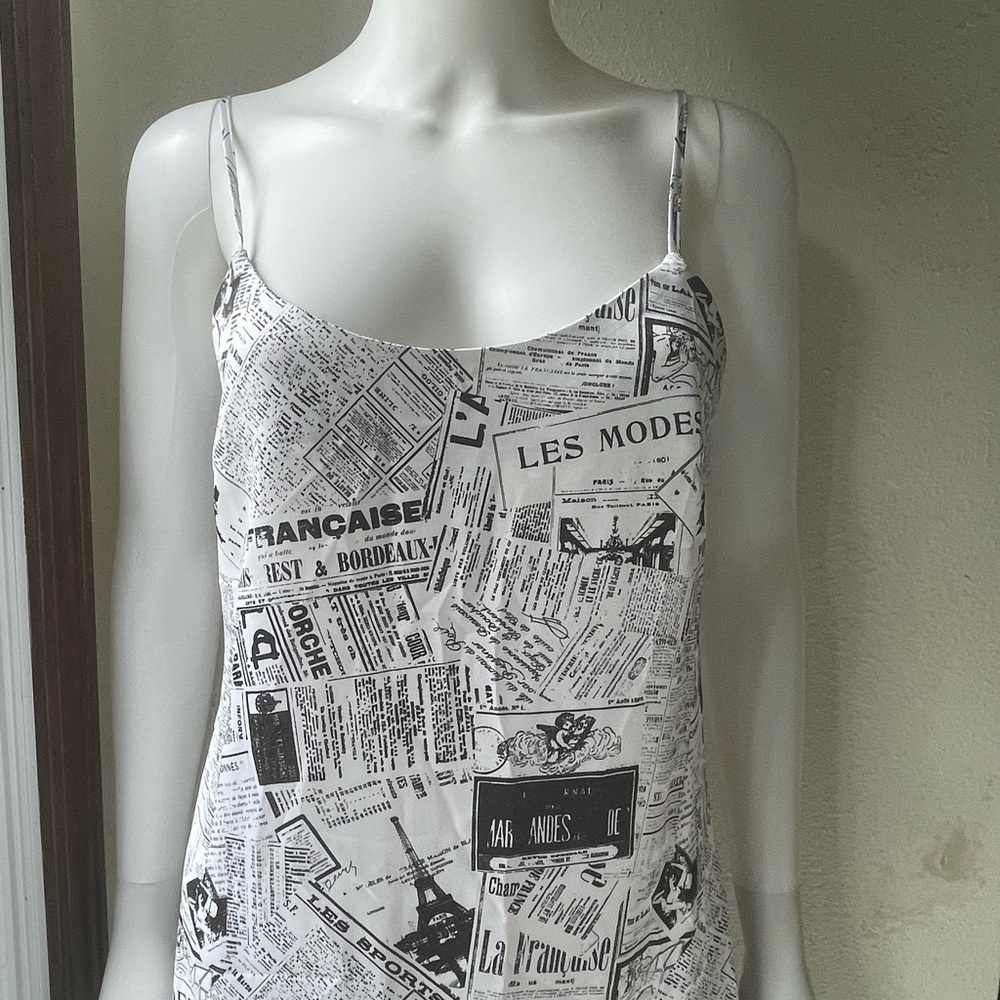 Forever 21 News Print Dress - Picture 3 of 7